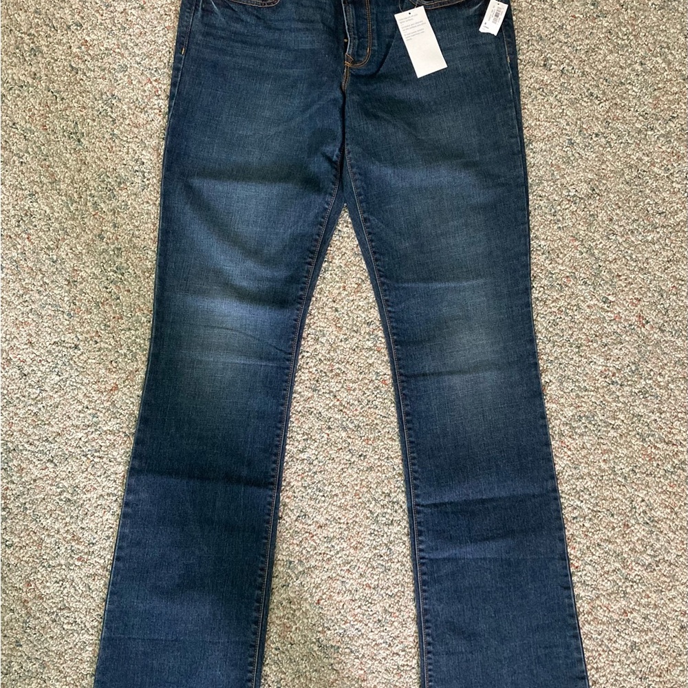 OLD NAVY NEW Jeans Women’s Original Boot Cut Stretch Dark Wash 8 Long